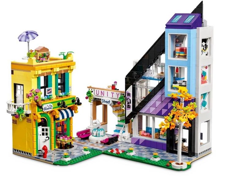 LEGO Friends Конструктор Квіткові та дизайнерські крамниці у центрі міста 41704 фото