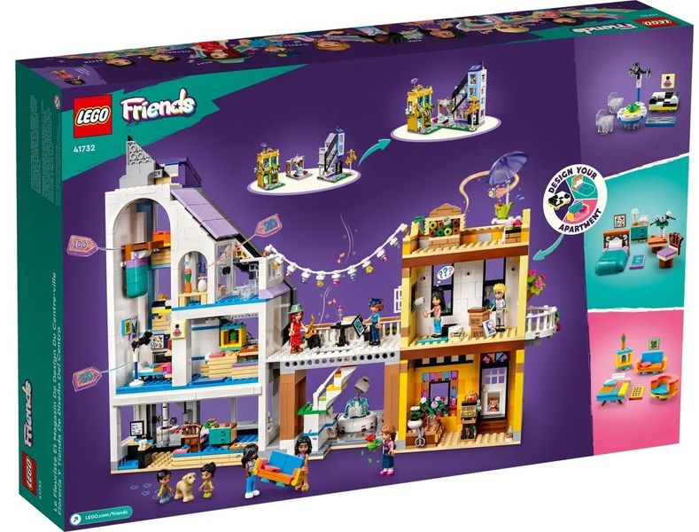 LEGO Friends Конструктор Квіткові та дизайнерські крамниці у центрі міста 41704 фото